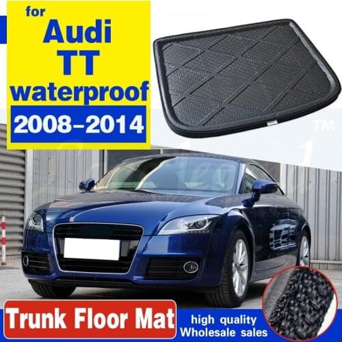 For Audi TT 2008 2009 2010 2011 2012 2014 Boot Tray Cargo Liner Rear Trunk Floor Mat Carpet Luggage Cargo Tray Car Accessory