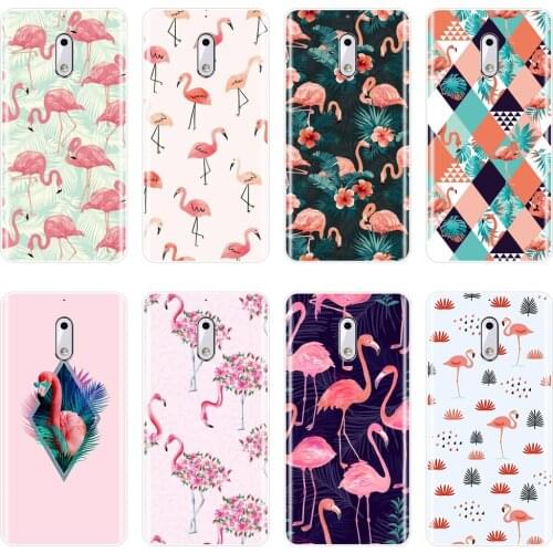 Fashion Flamingo Phone Case For Nokia 1 2 3 5 6 8 Silicone Soft Back Cover For Nokia 7 Plus X6 Case