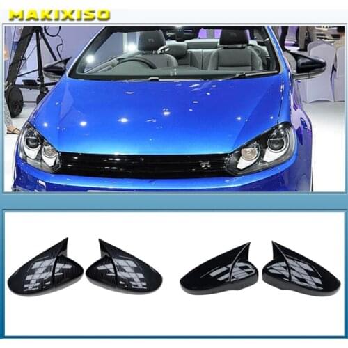 For Volkswagen VW Scirocco 2009-2018 Door Side Wing Rearview mirror Cover Sticker Trim Car Styling Accessories