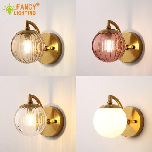 Free G9 Light Source)Nordic wall lamp 4 Color Globe led wall light for home living room/bedroom/stair light Acrylic wall sconce