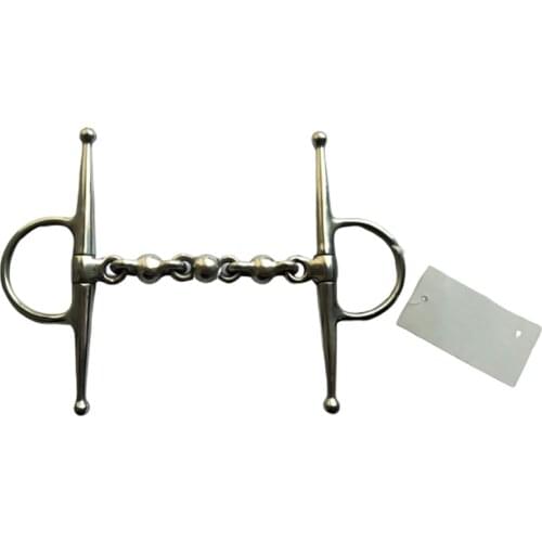 Stainless Steel Horse Mouth Riding Bit Horse Riding Racing Equipment Snaffle Copper Link Bit Equestrian Decoration Accessory