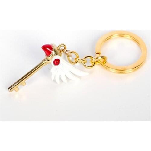Anime Card Captor clown card necklace cosplay KINOMOTO SAKURA keychain Halloween Props Keychains A973