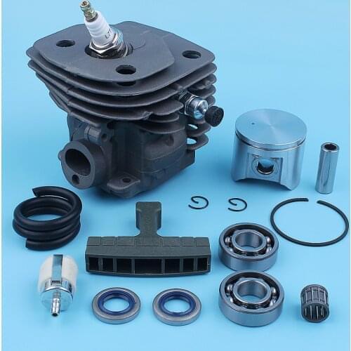 Nikasil Plated Cylinder Piston Kit For Husqvarna 357XP 357 XP 359 EPA Chainsaw 537157302 537248502 Crank Ball Bearing Spare Part