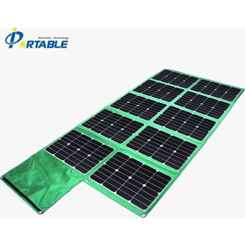 Portable high efficiency solar panel 300w 12v with waterproof fabric