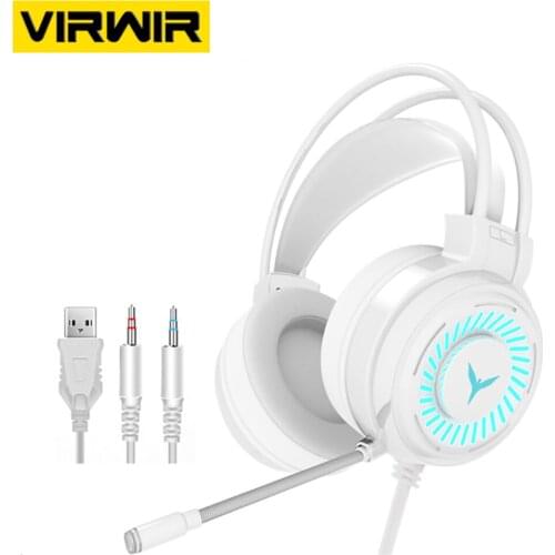 Professional Gamers Headphones 3.5mm Sound Stereo Bass USB Wired Earphones With Mic LED Light For PS4 PC Laptop Gaming Earphones