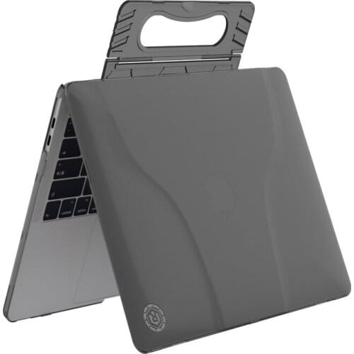 Matte Hard Case For MacBook Pro 13 Cover A1706 A1708 A1989 Shockproof Case for Macbook Pro 13 with Handle Stand Heat Dissipation