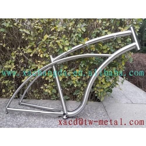 Titanium cruiser bicycle frame titanium cruiser/newsboy bike frame made in china Titanium Cruiser Bicycle Frame 29er customize