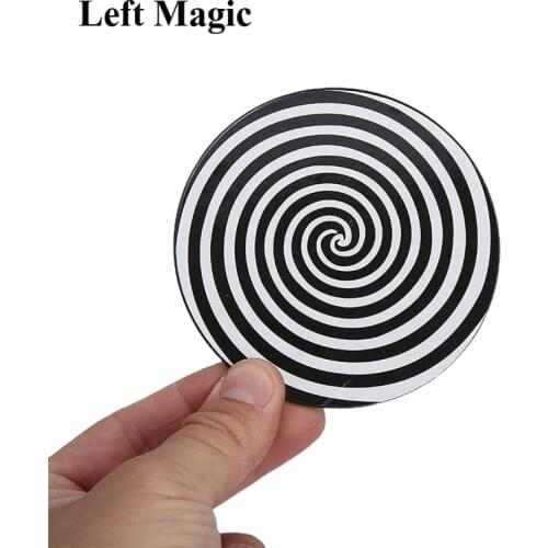 Spiral Illusion Magic Tricks Plastic Disc Close Up Street Stage Appearing Magic Props Mentalism Illusion Gimmick Accessories