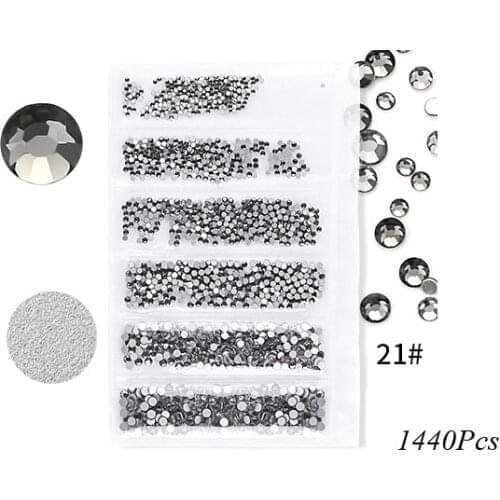 SS3- SS10 Crystal Nail Art Decorations Glass Rhinestones Nail Design Strass Nail Art Rhinestones Gems Stones for Nail
