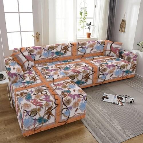 Vintage Floral Pattern Elastic Sofa Cover Elegant Plant Stretch Sofa Covers for Living Room Couch Cover Loveseat Sofa Slipcovers