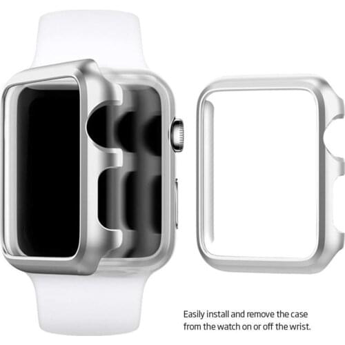 High Quality Case Cover for Apple Watch Band 42MM 38MM 40MM 44MM for iwatch Series SE 6 5 4 3 2 1 Metal Frame Protective Case
