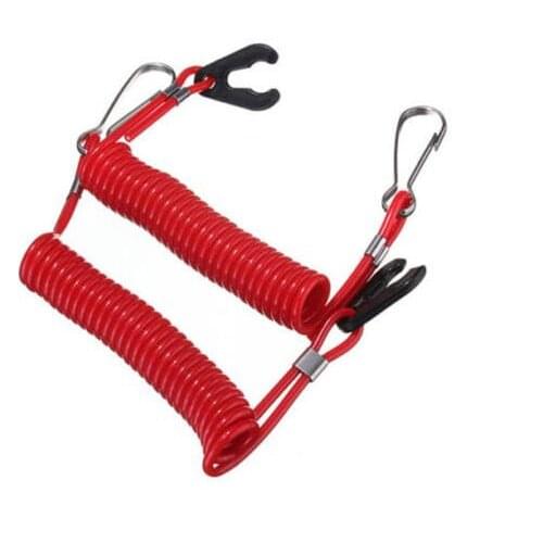 1pcs Boat Outboard Engine Motor Lanyard Kill Stop Switch Safety Tether For
