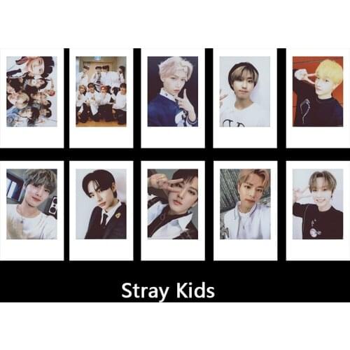10pcs/set Kpop Stray Kids Polaroid card for fans collection photo card photocard