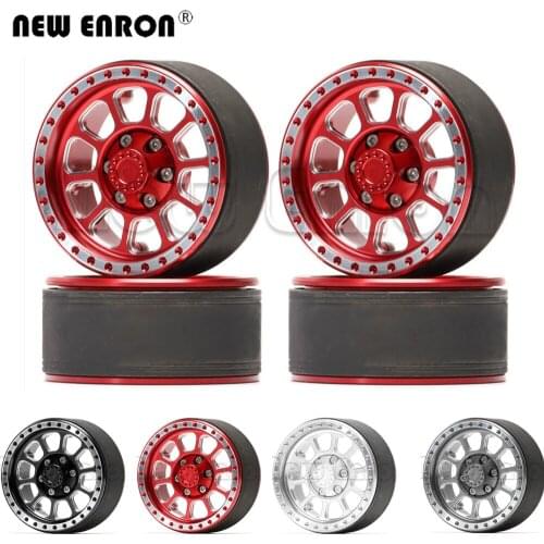 1.9inch 4Pc Alloy Beadlock RC Wheel Rims Hub for 1/10 RC Crawler Car Jeep Wrangler Axial SCX10 Tamiya Traxxas TRX4 MST RC4WD TF2