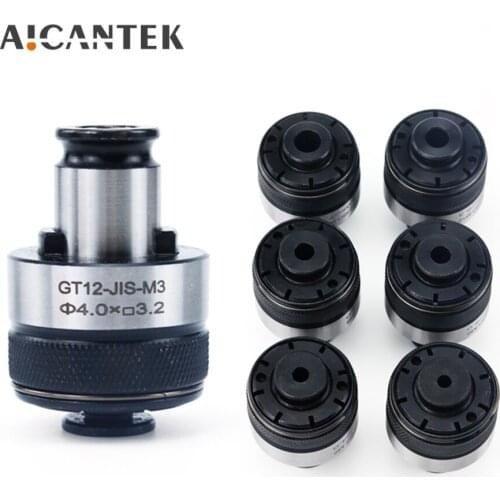 7Pcs GT12 19mm ISO/DIN/JIS M3-M12 Set Tapping Collets Chucks Pneumatic Machine Tools Holder With Overload Protection