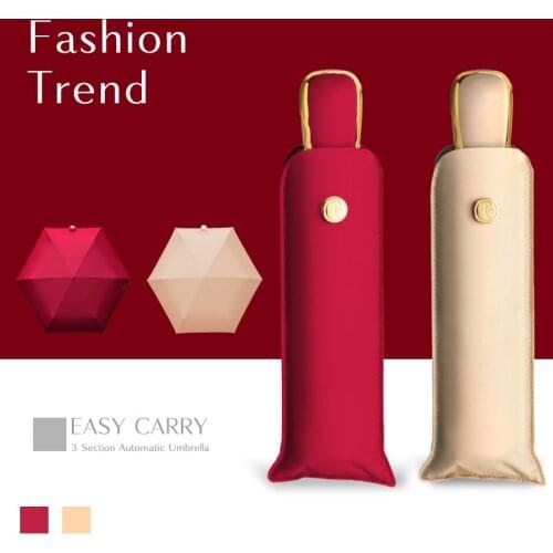 Automatic Ultralight Umbrella Rain Women Luxury Creative Sun Umbrella Men Anti UV Parasol Folding Clear Umbrellas Simple Design