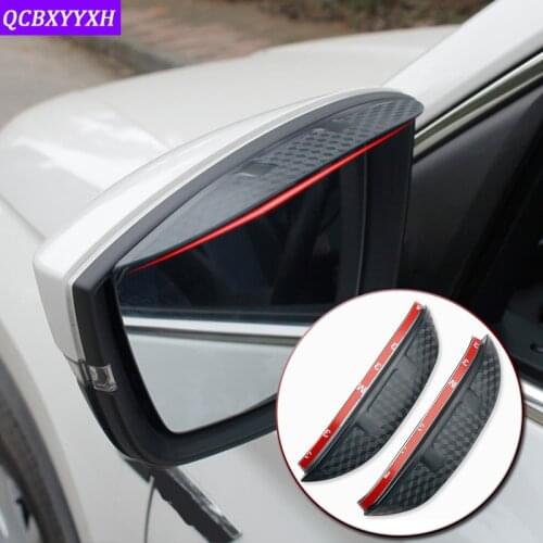 Car-styling For KIA RIO K2 K3 K5 Cerato Forte Optima Sorento 2009-2019 Rearview Mirror Eyebrow Rain Gear Shield Anti-rain Cover