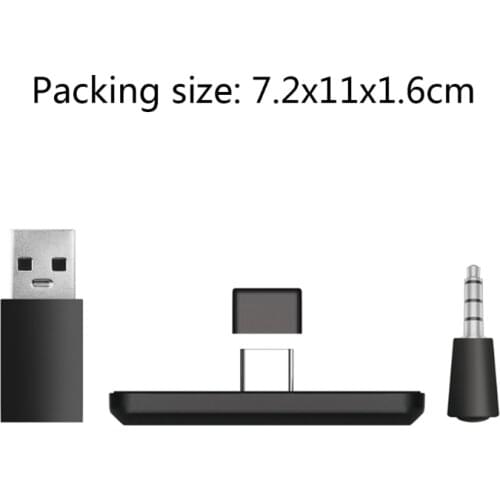C1FB Wireless Bluetooth-compatible USB Transmitter Voice Frequency Headset Receiver 3.5mm plug for Nintend Switch PS4 PC