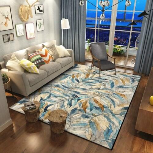 Home Plant Small Fresh Abstract Leaf Floor Mat Bedroom Living Room Bathroom Floor Rug Non-slip Carpet Alfombra Tapis Bath Mat