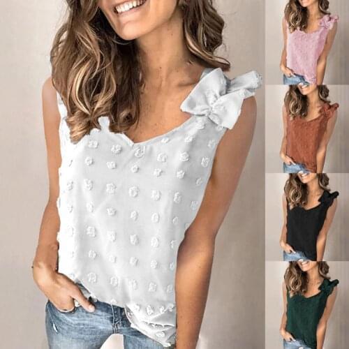 2021 New Summer Female Tank-Tops Sexy Women T-shirt Jacquard Pleated Shoulder Strap Summer Breathable V Neck Top for Dating