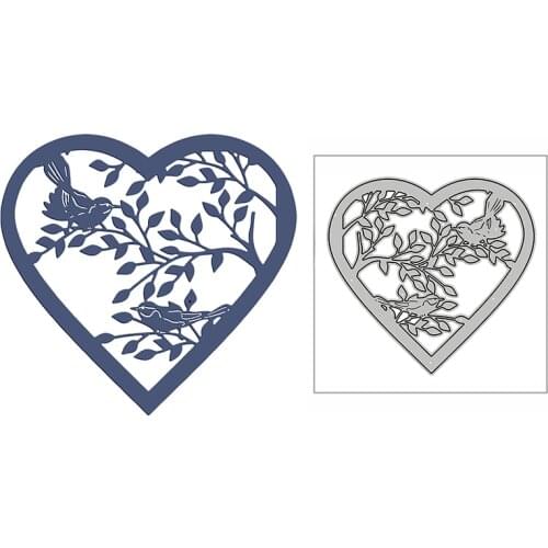 New Bird Branches Leafy Heart 2020 Metal Cutting Dies for DIY Scrapbooking and Card Making Decorative Embossing Craft No Stamps