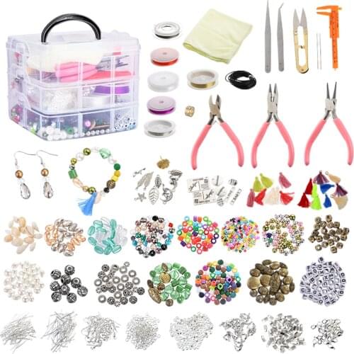 Jewelry Making Supplies Kits ,Accessories Mylar Flakes Glitter 1526 Pieces Resin Decoration Kit for Slime Nail Art