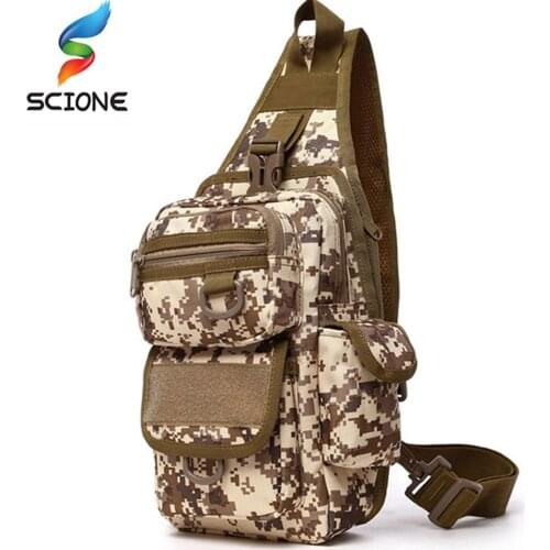 Hiking Trekking Sports Climbing Shoulder Bags Tactical Camping Hunting Daypack Fishing Outdoor Military Chest Bag XA233Y