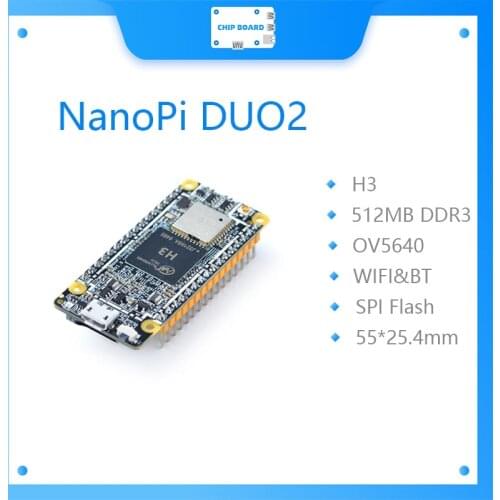 NanoPi DUO2 512M Allwinner H3 Cortex-A7 WiFi Bluetooth module UbuntuCore light-weight IoT applications