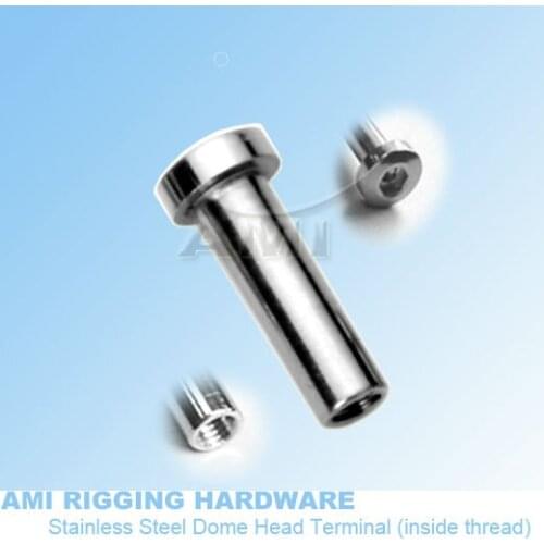 M5 RH *43 Inside thread Dome head tensioner stainless steel 316 adjuster wire rope end fitting cable railing deck railing