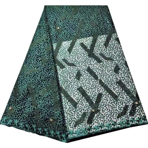 Latest african laces 2021 african lace fabric high quality french lace fabric with stones 5yards net african fabric YLL4702