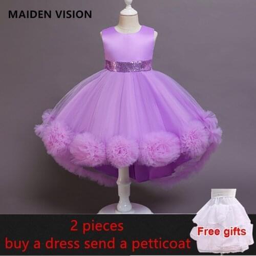 Flower Vintage summer Baby Girls Dress Opening Ceremony Clothing Tutu Party Elegant Wear Girls Princess Dress Kids Vestidos