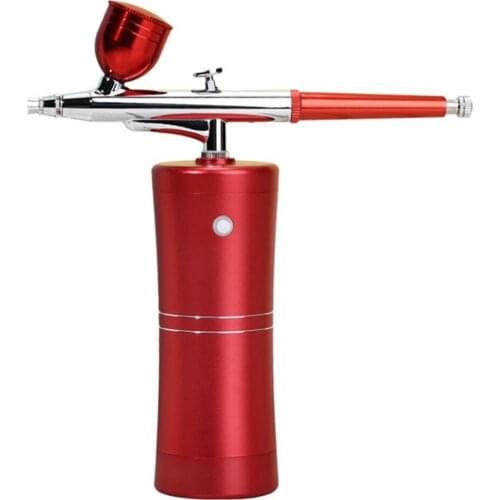 Portable Facial Water Oxygen Injector Machine Airbrush Compressor Nano Mist Sprayer Makeup Infusion Device