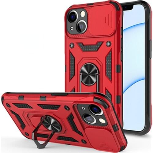 Shockproof Phone Case For iPhone 13 11 12 Pro Max Mini XS X XR 7 8 Plus Magnetic Car Holder Case Slide Camera Lens Protect Cover