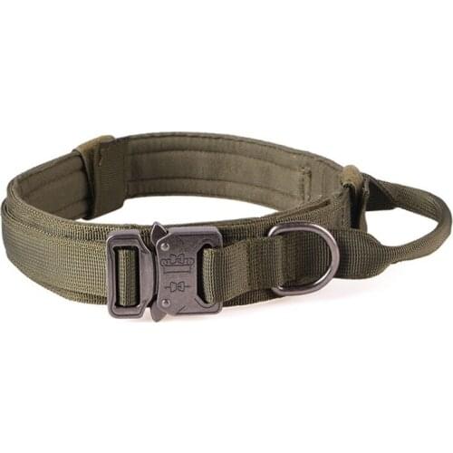 Adjustable Dog Collars Military Tactical Pets Dog Collars Leash Control Handle Training Pet Cat Dog Collar Dog Supplies