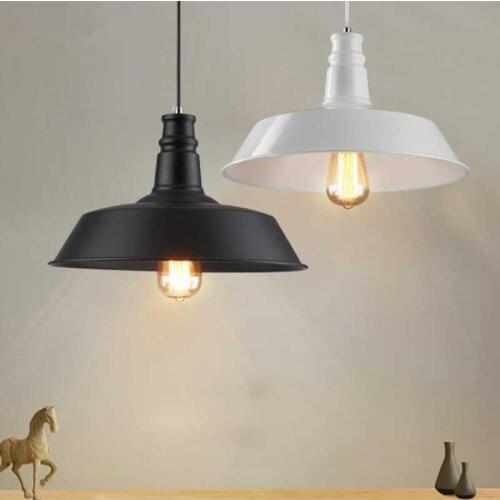 Retro E27 Pendant Lights Loft Pendant Lamp Vintage Hanging Lamp Lampshade For Kitchen Dining Bedroom Home Lighting