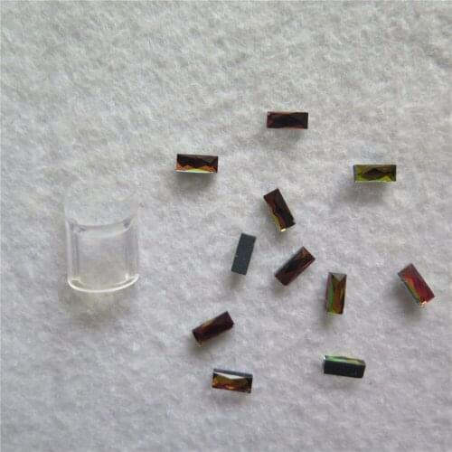 RN-02 1000pcs/bag Free Shipping 3D 3*7mm Flatback Colorful Rectangle Glass Rhinestone Nail Art Rhinestone Hot-Fix