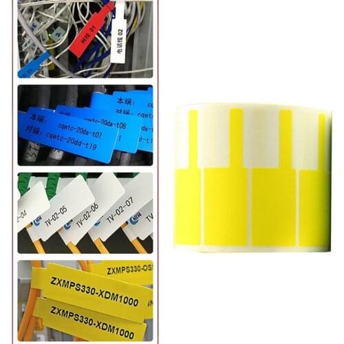 500Pcs Cable Management Sticker Self Adhesive PC Network Wire Cord Cable Tie Label Sticker Marking Marker Tool Tag