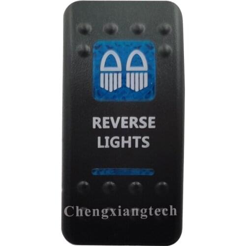 Printed Blue Rocker Switch Cap-Reverse Lights- for Carling Arb Car Boat Rocker Switch 12v 24v, Cover Only !!! No Switch Base