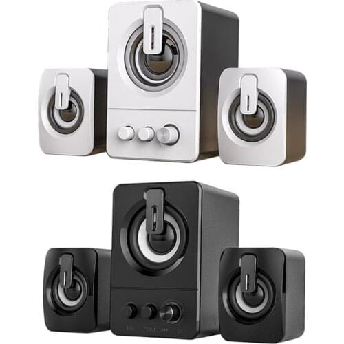 Home Theater System Speaker PC Bass Subwoofer Bluetooth Computer Speaker Music Box Desktop Laptop 3.5mm AUX