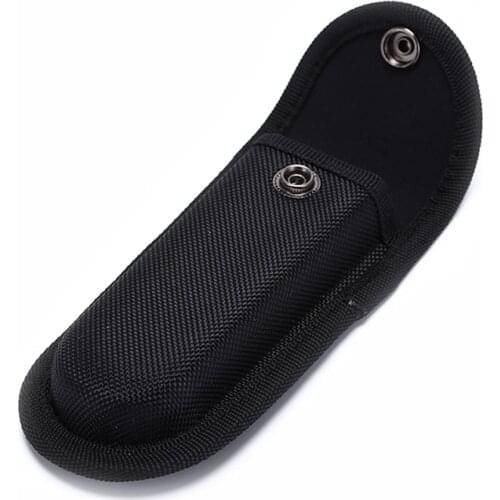 Folding Knife Nylon Sleeve Sheath Nylon Belt Ring Portable Storage Flashlight Pocket Rack Waist Bag Outdoor Camping Bag