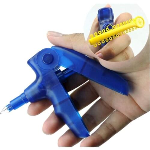 Dental Orthodontic Ligation Ring Placement Orthodontic Bandage Gun Elastic Band Dispenser Instead Needle Holder Oral Dentistry