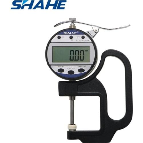 Shahe 0-25 mm 0.01 mm digital thickness gauge leather thickness gauge measuring tools