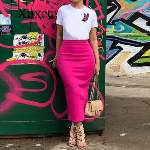 Xnxee Midi Pencil Skirts