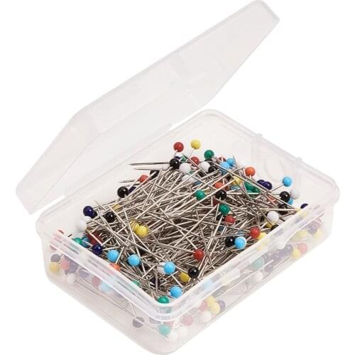 Colorful round Head Resin Iron Needle Boxed DIY Handmade Jewelry Accessories in Stock Wholesale earring making supplies