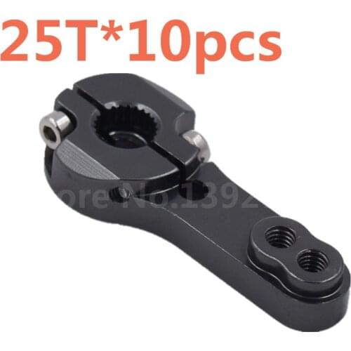 10pcs/lot CNC Aluminum Alloy Servo Arm horn 25T For 1/8 1/10 Scale Models RC Car Robot Boat Airplane Torque Metal Pro EMAX Servo