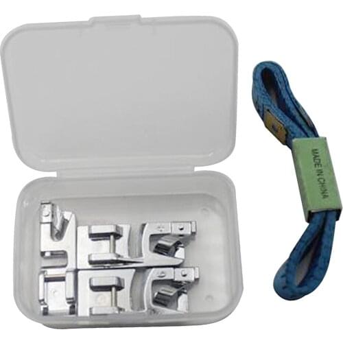 3 Sizes Rolled Hem Foot 3 mm, 4 mm, 6 mm Premium Presser Foot for Low Shank Machine Sewing Foot Hemmer Parts