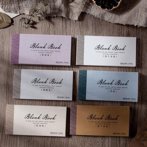 Journamm 60pcs/pack Kraft Paper Memo Pads Loose Leaf Blank Paper Deco Scrapbook Creative Stationery School Notepad No Adhesive