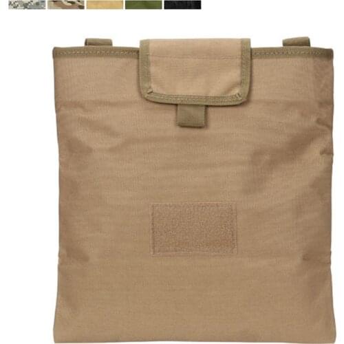 Airsoft Tactical Molle Large Folding Magazine Dump Drop Pouch Military Hunting Accessories Foldable Recovery Mag Bag
