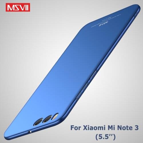 Mi Note 3 Case Msvii Silm Matte Cases For Xiaomi Mi Note 3 2 Case Xiomi Mi Note3 Note2 PC Cover For Xiaomi Note 3 2 Phone Cases