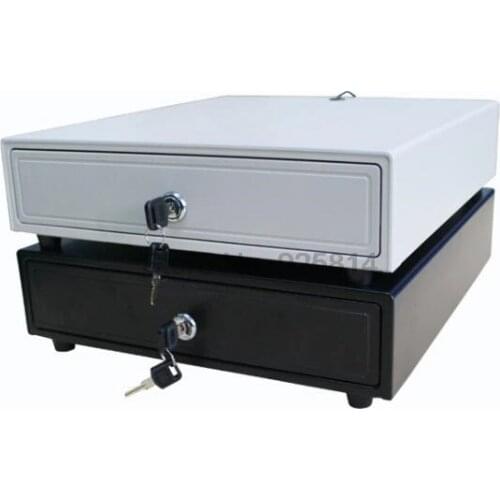 By dhl or ems 10pcs 4 Bill 5 Coin 3 Position Lock POS Cash Register Cash Drawer Durable Mental Clip with RJ11 Interface